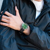 CITIZEN watch men's Japanese and Korean watch green water ghost light kinetic energy day display PU with sports New Year gift BN0158-18X
