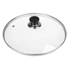 Chaosihui pot lid tempered glass lid stainless steel wok lid pan lid universal wok lid non-stick lid 40cm + round handle
