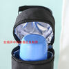 Yuhua round water cup thermal bag three-layer thickened anti-scalding insulated baby bottle bag with aluminum foil inner sleeve black diameter 8 height 20c