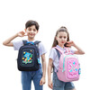 Folgemir children's schoolbag EVA wear-resistant kindergarten shoulder burden-reducing schoolbag color box cute star monkey black