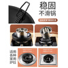Sanqihu thick stainless steel fire gathering energy-saving cover household windproof cover gas stove windshield anti-slip pot rack upgrade black model 1 pack