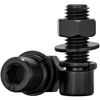 Tianzhuo hardware set black 8.8 grade cup head hexagonal screw nut flat spring washer bolt M3M4M5M6M8M10-M24 M6*40 full thread (10 sets)