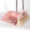 Extra thickened broom and dustpan set combination sweeping soft broom single broom dustpan butterfly style red broom + dustpan two-piece set