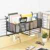 Baimuyuan office storage rack work station organization artifact desktop hanging basket hanging dormitory table top supply box black large paper towel style
