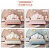 Children's bed modern simple princess bed girl's bedroom light luxury leather single bed ins internet celebrity girl bed 1.5m crown bed color note delivery to home 1.5m*2.0m frame structure