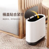 Ecoco bathroom trash can sandwich household with lid kitchen living room toilet bedroom office large internet celebrity paper basket Nordic gray 10L large capacity/automatic adsorption garbage bag