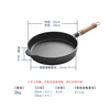 Dianjiang flat-bottomed frying pan cast iron steak frying pan uncoated breakfast omelette cast iron pan not easy to stick 22cm wooden handle frying pan