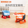 Rikang baby dining chair home dining table and chair baby screaming chair seat eating chair children's backrest small chair sound chair without dinner plate blue
