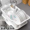 Home KATEI STORY Japan imported drain bowl rack kitchen dish rack drain rack plastic drain bowl single layer large capacity dish rack home NO.3 white