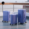 ITO suitcase large capacity men's and women's lightweight small password box checked box overseas boarding case trolley suitcase digital purple TRUNK 26 inches required to be checked