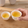Baijie disposable tea cup Kung Fu tea 60ml degradable rice husk cup high-end heat-resistant tea cup 100 pieces + cup holder