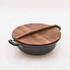 Youmingrui old-fashioned thickened fir pot lid wok large pot lid household wooden rural large pot lid round water tank solid wood pot lid 44cm