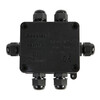 IP68 plastic waterproof junction box with one in and four out outdoor cable street light junction box four-way waterproof box FSH714-4P (PG9 4-8mm) 1 piece