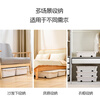 Xitianlong under-bed storage box toy storage box quilt storage box flat double-open lid with wheels milk white 36 liters 2 pack