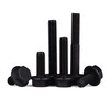 JINGGONG Grade 10.9 black toothed external hexagonal padded flange screw bolts External hexagonal padded bolts M5-16 M6x10 10 pieces