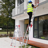 Ruiju dual-purpose ladder herringbone ladder thickened ladder aluminum alloy ladder multi-functional folding seven-step ladder 2.04
