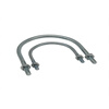 Zhongmi U-shaped clip U-shaped clip U-shaped pipe clip Galvanized U-shaped clip U-shaped clamp U-shaped clip U-shaped code U-shaped clamp M12*DN25 1 inch with nut