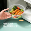 Meiya disposable lunch box round 550ml*15 sets packing box bowl food-grade plastic microwaveable with lid