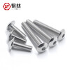 Yisi 304 stainless steel hexagon socket screws, large flat head screws, umbrella head, semi-round head, large head bolts, M4M5M6 6*40 (5 pieces)
