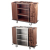 Hotel linen cart, guest room special work cart, hotel stainless steel service cart, cleaning cart, cleaning cart, black, exchange for multi-pocket bags, contact customer service
