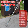 Extended garbage clip picker stainless steel fire tongs flat head sanitation workers sewer garbage pick up long handle clip garbage clip (stainless steel handle) length 120cm