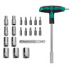 Baogong (Pro sKit) SD-9701M 21PCS replaceable T-shaped wrench screwdriver set socket screwdriver set