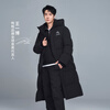 Yaya Wang Yibo same style couple fashion long thickened and warm urban outdoor hooded down jacket