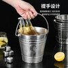 Pomelo thickened stainless steel ice bucket ice bucket KTV bar ice bucket single layer double-eared tiger head red wine beer fragrance with handle 2500ML