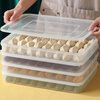Rihe Sheng Tang Dumpling Storage Box Refrigerator Frozen Dumpling Box Food Grade Dumpling Quick Frozen Dumpling Storage Tray Fresh Box Large - Transparent 2 Layers 2 Covers 2 Layers