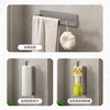 Added kitchen paper towel rack, household paper hanger, plastic wrap roll paper storage rack, wall-mounted punch-free lazy rag rack