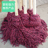 Ordinary large round head solid wood pole mop cotton water mop velvet cloth strip old-fashioned mop hotel property thickened gray handful large head gray