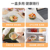 Meiya disposable lunch box round 550ml*15 sets packing box bowl food-grade plastic microwaveable with lid