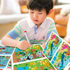 Concentration training to find differences for 4-5 years old, beginner level, left and right brain whole brain intelligence development, fun manual brain game cards to find differences, children's enlightenment educational early education toys, 64 pages of cards that can be erased and written repeatedly for training