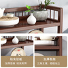Bamboo Youjia Bogu rack multi-layer tea rack storage rack tea cabinet tea room ornaments display rack new Chinese style Duobao Pavilion tea set rack walnut color four layers with door and drawer 68 long storage rack