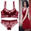 MAOHUO Brand Zodiac Year of the Snake Underwear Women's Lace Bra Side Adjustable Women's Secret Garden Bra Set White Set 70A 32