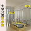 Quanzinwu installation-free simple wardrobe bedroom 2025 new modern rental house folding one-piece cloth wardrobe Lime 210