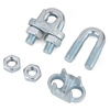 Jinggong national standard galvanized steel wire rope chuck buckle chuck chuck lock U-shaped chuck fixed joint wire rope chuck 10mm (suitable for 10mm wire rope) 5 pcs