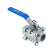 Nan valve Q11F-16P/R handle stainless steel 304316 national standard heavy-duty wire mouth internal thread three-piece ball valve DN80 (304)
