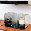 Oil baffle foldable home kitchen waterproof and oil-proof sticker enclosure gas stove insulation aluminum foil anti-splash oil baffle two pieces 33*84