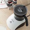 CAFEDE KONA electric milk frother, household coffee milk frother, hot and cold commercial fully automatic frother, heatable milk, white