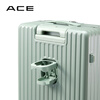 ACE/Avocado2-F Lightweight Aluminum Frame Boarding Suitcase Front Opening Cover Multi-Color Upgraded New Year's and Valentine's Day Avocado Green 20 inches Can be boarded Suitable for short distances D24101-33L