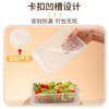 Faxilong disposable plastic lunch box 1000 type * 20 sets with lid lunch box crisper thickened large capacity microwaveable