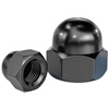 Fengji black 304 stainless steel cap nut cap decorative cap round ball head screw cap cap nut MM3M4-M20 black 304 M8-5 only