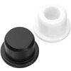 Fengji T-shaped silicone plug, rubber plug, round threaded hole plug, rubber plug, silicone sealing cover, rubber dust-proof plug, T-11 suitable for 10mm holes (5 pieces) solid-black