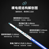 XINQY Xinqiyuan N/SMA RF coaxial cable DC-6GHz silver-plated shielded antenna extension cable flexible low-loss test cable assembly SMA male-SMA female 0.15m