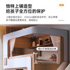 Sutu simple small apartment double-layer children's suspended bed with upper and lower bunks, high guardrails that do not disturb each other, high and low combined bed, high and low bed + double bookshelf + ladder cabinet 1350*2000