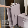Bonnymeijia storage box household washable clothes storage box bedroom wardrobe large capacity storage box storage box with password lock lavender large size no lock wear-resistant no odor