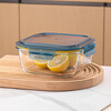 LOVWISH high boron glass fresh-keeping lunch box, microwaveable, special lunch box grid fresh-keeping and heat preservation partition type refrigerator, LOVWISH integrated lid, square, single piece 500ml
