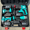 Dayi universal 15-section brushless electric hammer impact drill electric pick lithium electric angle grinder hand drill electric wrench set electric hammer + angle grinder + electric wrench two batteries without box