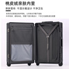Uniamog Germany's new boarding suitcase, small trolley case, all-aluminum magnesium alloy suitcase, large-capacity password case, obsidian black (aluminum-magnesium alloy box newly launched) 20 inches / can be boarded, upgraded peach skin interior